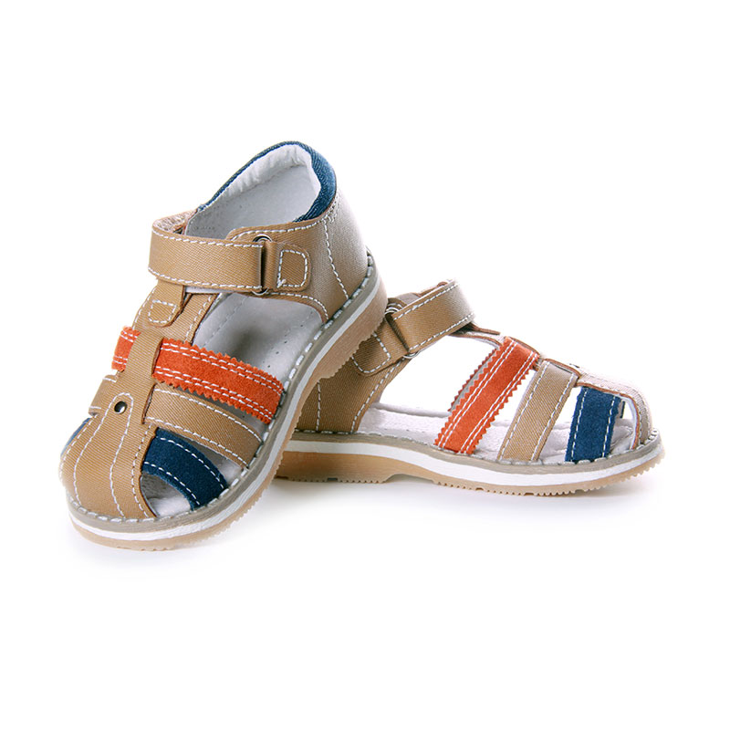 A pair of children's sandals.