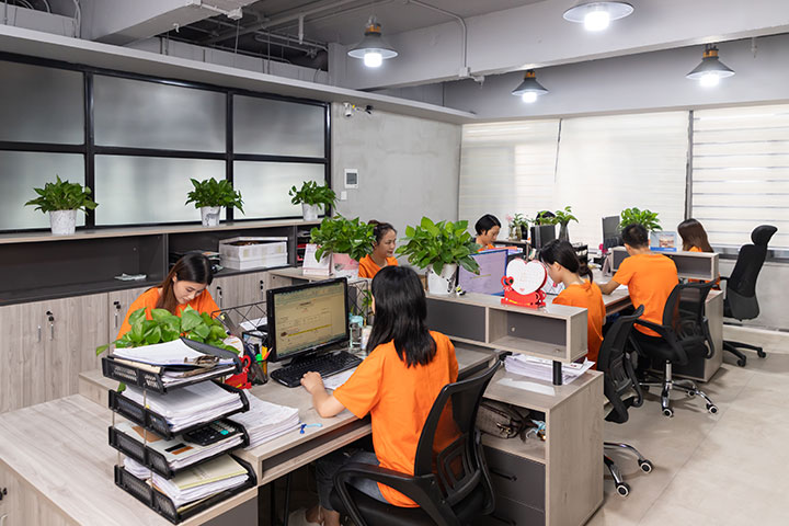 Our staff works in a comfortable office environment.